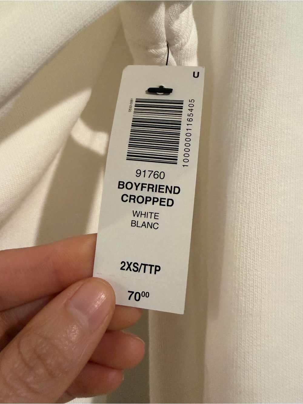 Aritzia | TNA Boyfriend Cropped Crewneck Sweatshirt | Sz 2XS (Fits like Sz S) - Picture 5 of 12